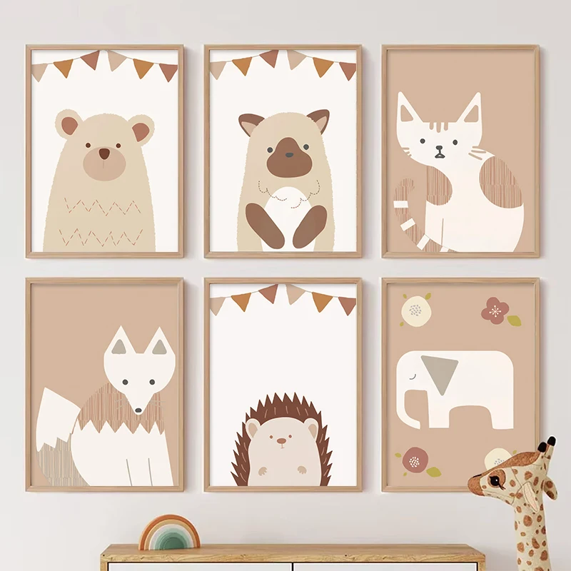 Apricot Cartoon Animals Fox El - Resin Art Alphabet 评论和价格